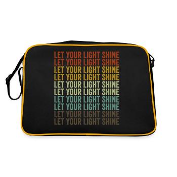 Que ta lumière brille Christian Matthieu 5:1. - Sac Retro - noir/or - Dos