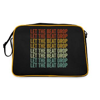 Let The Beat Drop DJ Disc Jockey Beat DJ Mixer - Retro Bag - black/gold - Back