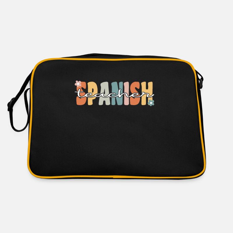 Spanisch Lehrer Groovy Retro Lehrer Geschenk Retro Tasche