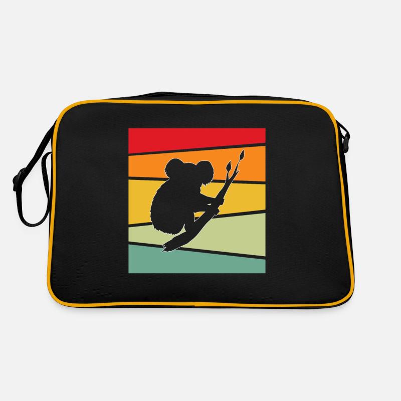 Koala Retro - Retro Tasche - Schwarz/Gold