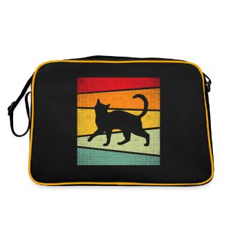 Chat Rétro - Sac Retro - noir/or - Dos