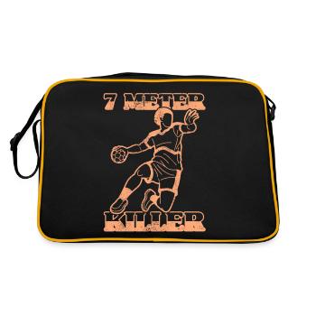 Équipe de handball, club, entraîneur, entraîneur, joueur - Sac Retro - noir/or - Dos