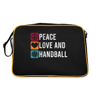 Équipe de handball, club, entraîneur, entraîneur, joueur - Sac Retro - noir/or - Dos