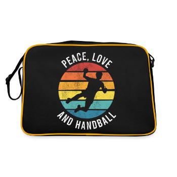 Équipe de handball, club, entraîneur, entraîneur, joueur - Sac Retro - noir/or - Dos