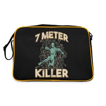 Équipe de handball, club, entraîneur, entraîneur, joueur - Sac Retro - noir/or - Dos