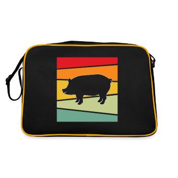 Pork Retro - Retro Bag - black/gold - Back