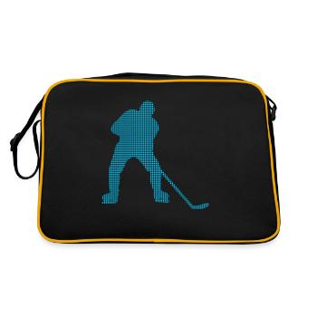 Eishockey - Retro Tasche - Schwarz/Gold - Hinten