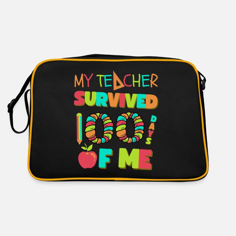 Mon professeur a survécu à 100 jours de moi 100 jours d’école Sac Retro