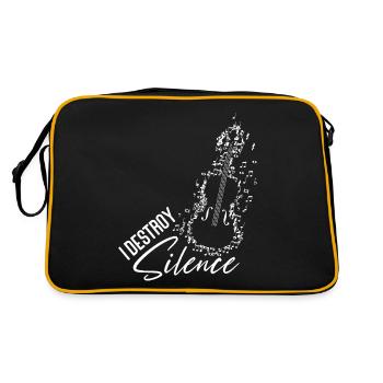 Violoniste de violon I Destroy Silence - Sac Retro - noir/or - Dos