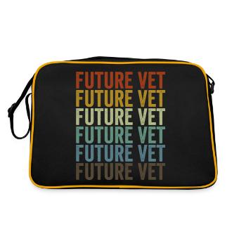 Future veterinarian Future veterinarian veterinarian - Retro Bag - black/gold - Back