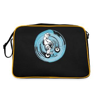 BMX Vélo Cycliste BMX Vélo BMX Rampe Vintage - Sac Retro - noir/or - Dos