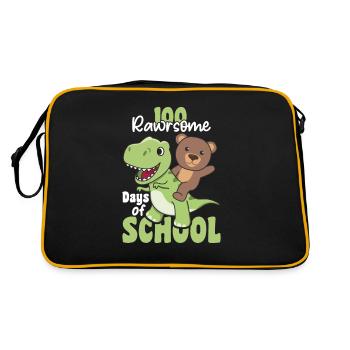 100 jours d’école Bear Trex 100 jours - Sac Retro - noir/or - Dos