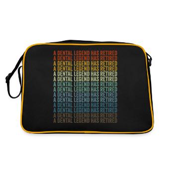 Une légende dentaire a pris sa retraite - Sac Retro - noir/or - Dos