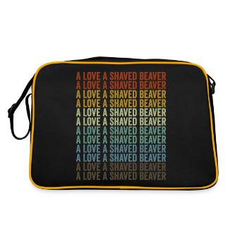Un amour Un castor rasé - Sac Retro - noir/or - Dos