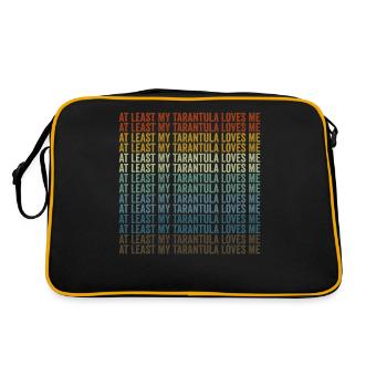 At least my tarantula loves me tarantula spider - Retro Bag - black/gold - Back