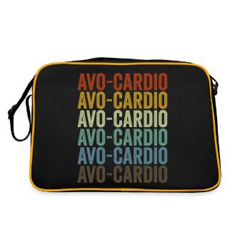 Avo-cardio Vegan Vegetable Lovers Plant Basier - Retro Bag - black/gold - Back