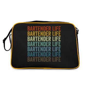 Bartend Life Bartending Bartending - Retro Bag - black/gold - Back