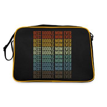 Meilleure maman Doodle Ever Golden Doodle Dogs - Sac Retro - noir/or - Dos