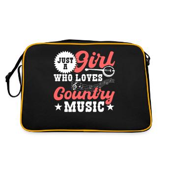 Juste une fille qui aime la musique country - Sac Retro - noir/or - Dos
