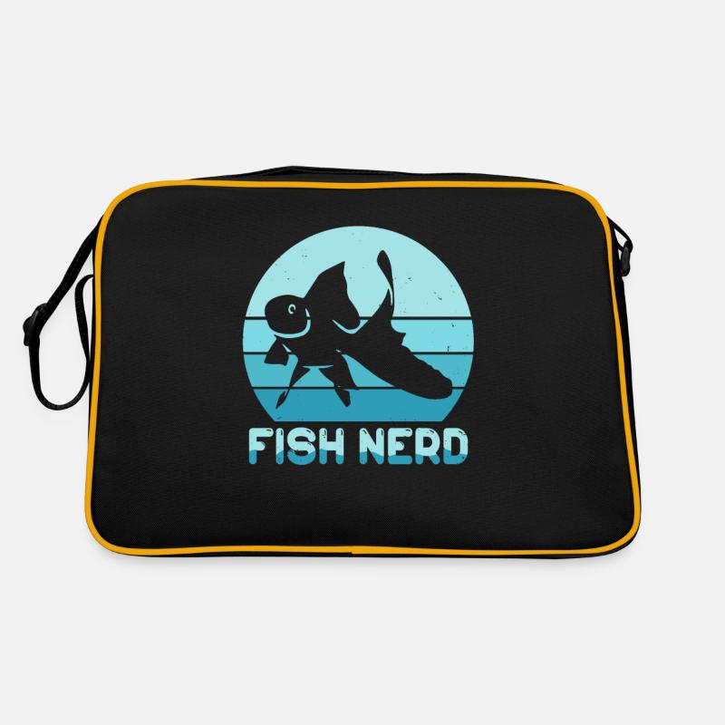 Funny Aquatic Fish Nerd Retro Bag
