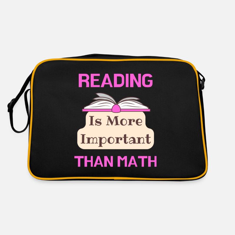 Lesen ist wichtiger als Mathe-liebendes Lesen Retro Tasche