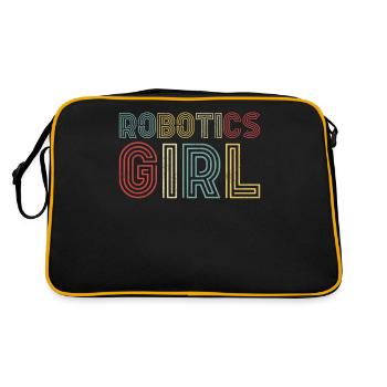 Ingénieur en robotique robotique fille - Sac Retro - noir/or - Dos
