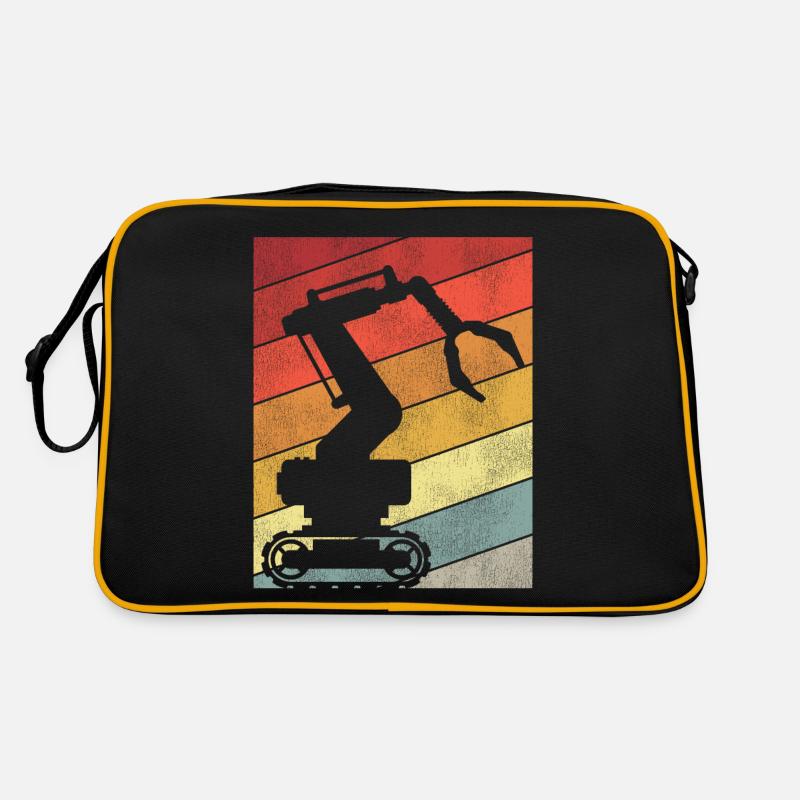 Robot Robotics Engineer Retro Retro Tasche