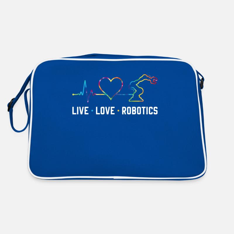 Robot Robotics Engineer Tie Dye Retro Bag