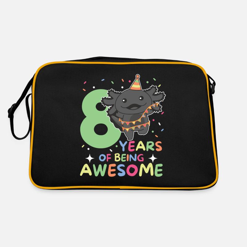 Axolotl pour les enfants de 8 ans de huit ans Sac Retro