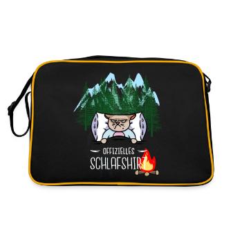 naturally sleep forest dwellers eco freak dream - Retro Bag - black/gold - Back
