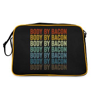 Corps de Bacon Bacon Lover Lover - Sac Retro - noir/or - Dos