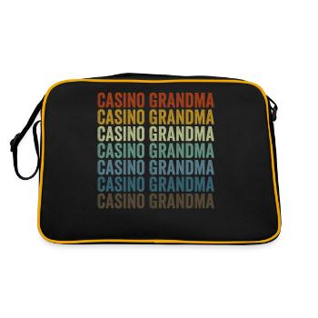 Casino Grandma Machine à sous Casino Lover Grandma - Sac Retro - noir/or - Dos