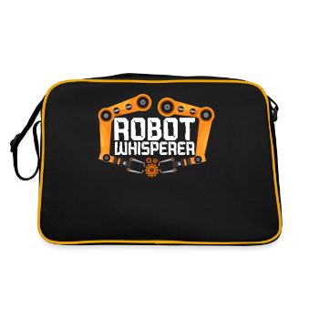 Robot Robotics Engineer Robot - Retro Bag - black/gold - Back
