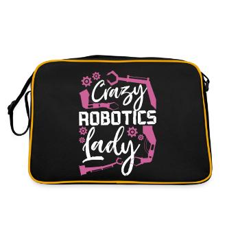 Ingénieur en robotique robotique femme - Sac Retro - noir/or - Dos