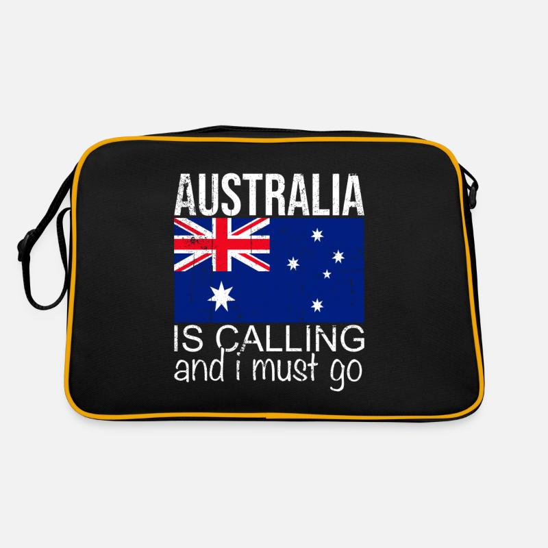 Citation Australie - Sac Retro - noir/or