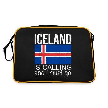 Islande Dicton - Sac Retro - noir/or - Dos