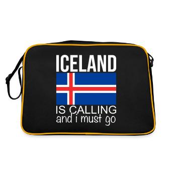 Islande Dicton - Sac Retro - noir/or - Dos