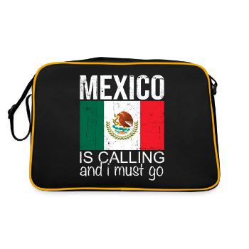 Mexico Quote - Retro Bag - black/gold - Back