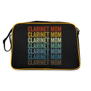 Clarinette Maman Clarinette Joueuse Maman - Sac Retro - noir/or - Dos