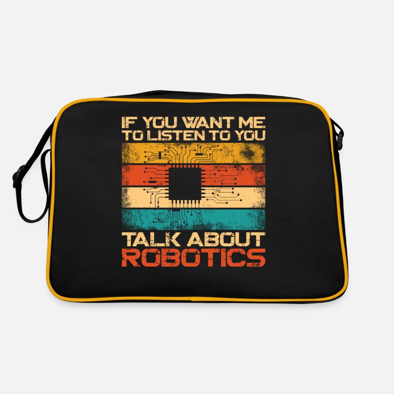 Robot Robotics Engineer Retro Retro Tasche