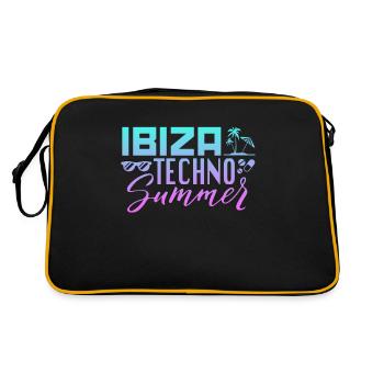 Ibiza Techno Été - Sac Retro - noir/or - Dos