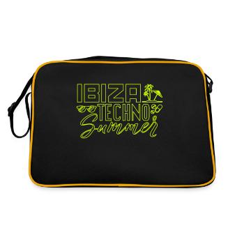 Ibiza Techno Été - Sac Retro - noir/or - Dos