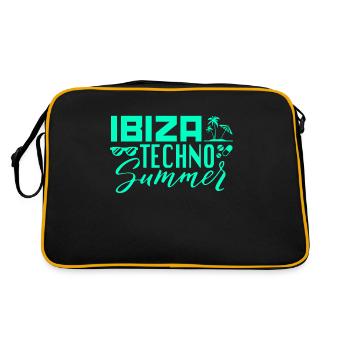 Ibiza Techno Été - Sac Retro - noir/or - Dos