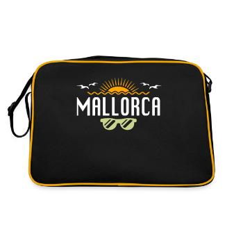 Mallorca - Retro Tasche - Schwarz/Gold - Hinten