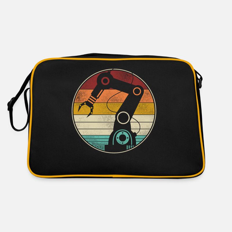 Robot Robotics Engineer Retro Retro Tasche