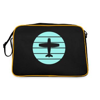 Airplane - Retro Bag - black/gold - Back