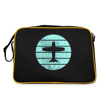 Airplane - Retro Bag - black/gold - Back