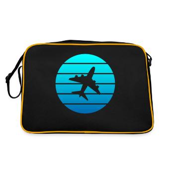 Airplane - Retro Bag - black/gold - Back