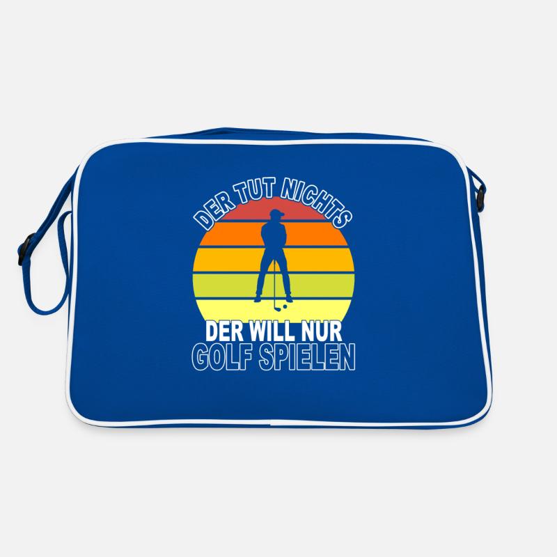 Golf Spruch Retro Tasche