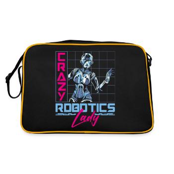 Ingénieur en robotique robotique femme - Sac Retro - noir/or - Dos